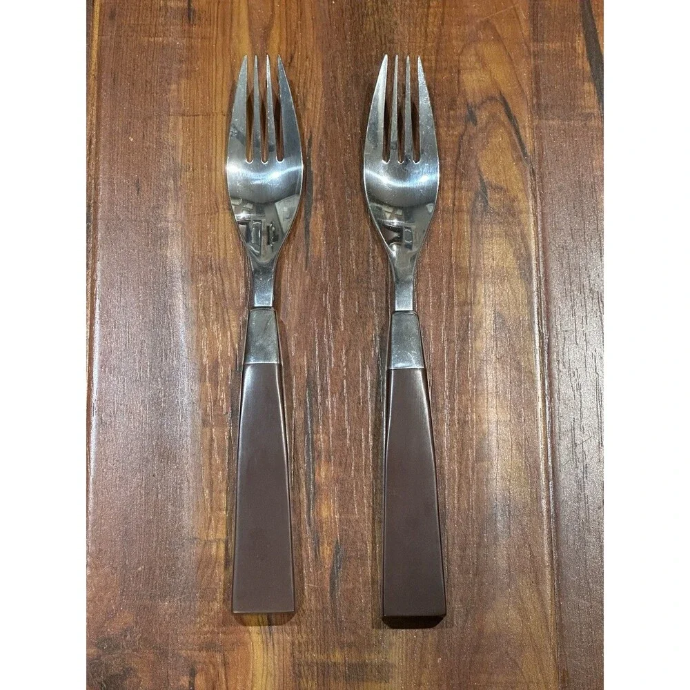 6 x Vintage MCM Towle Supreme Cutlery Stainless Steel Japan Spoon & Fork Set